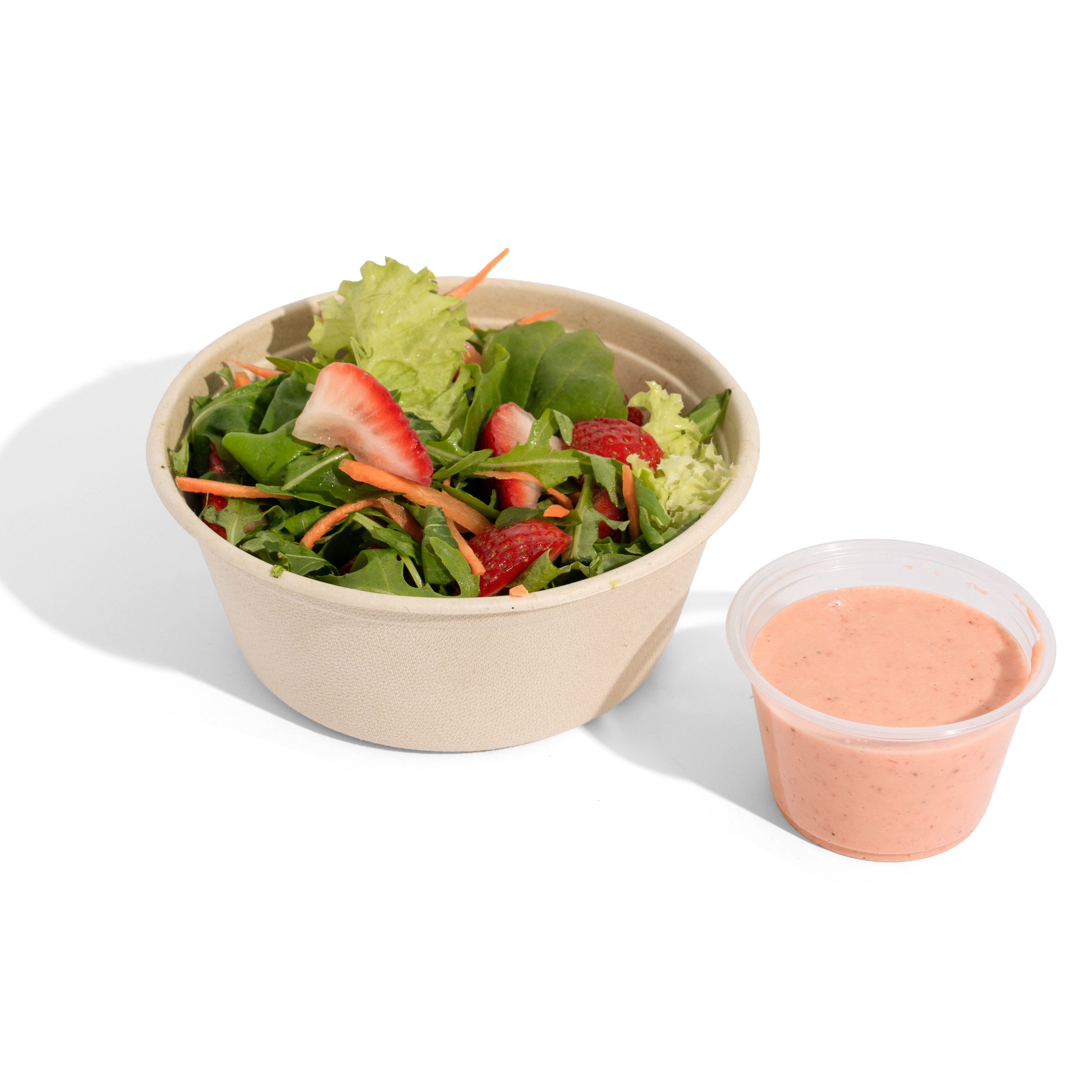 Green Salad With Strawberry vinigrette