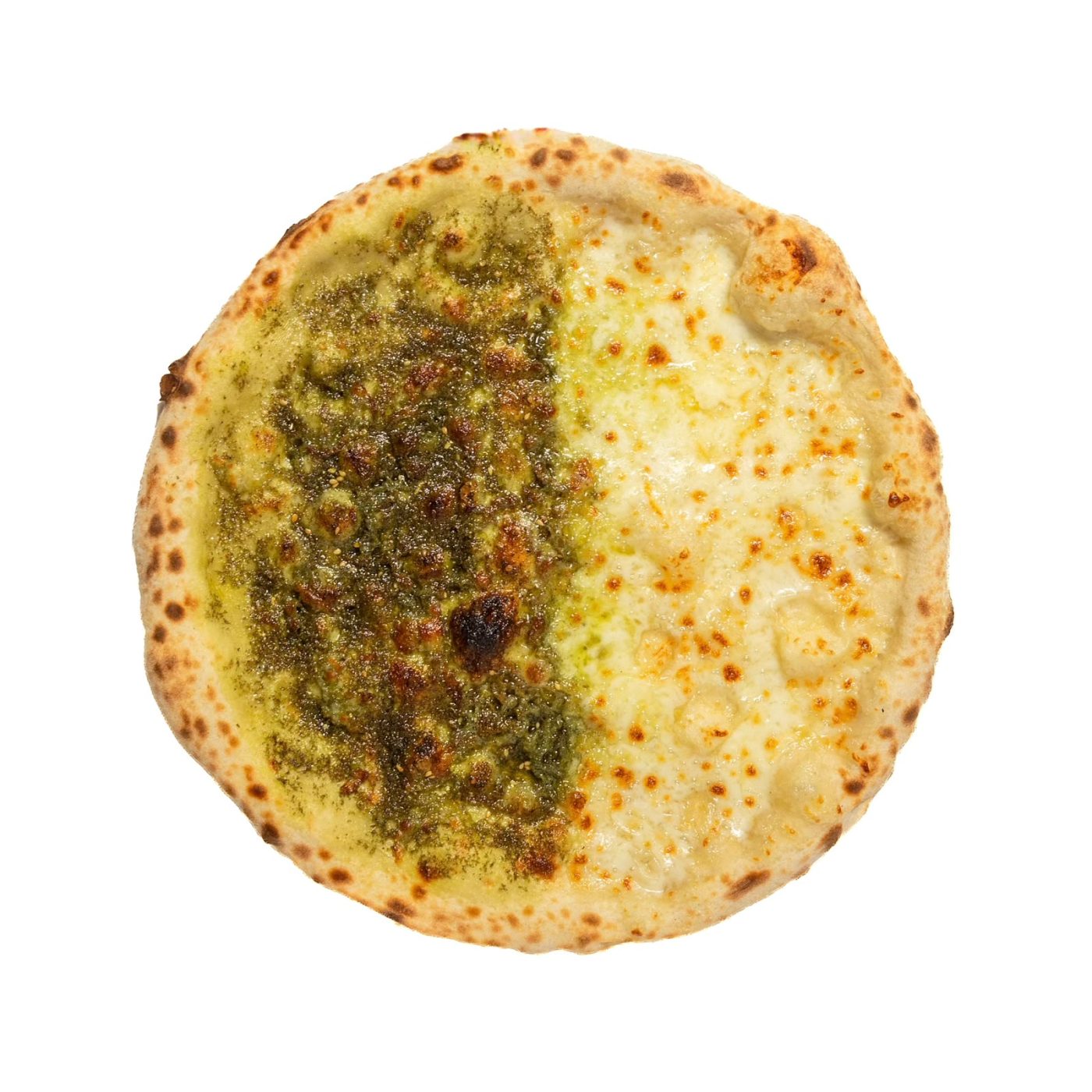 مناقيش نصف زعتر ونصف جبنة
