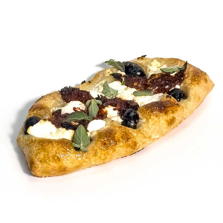Feta Cheese, Sundried and Fresh Zaatar Focaccia