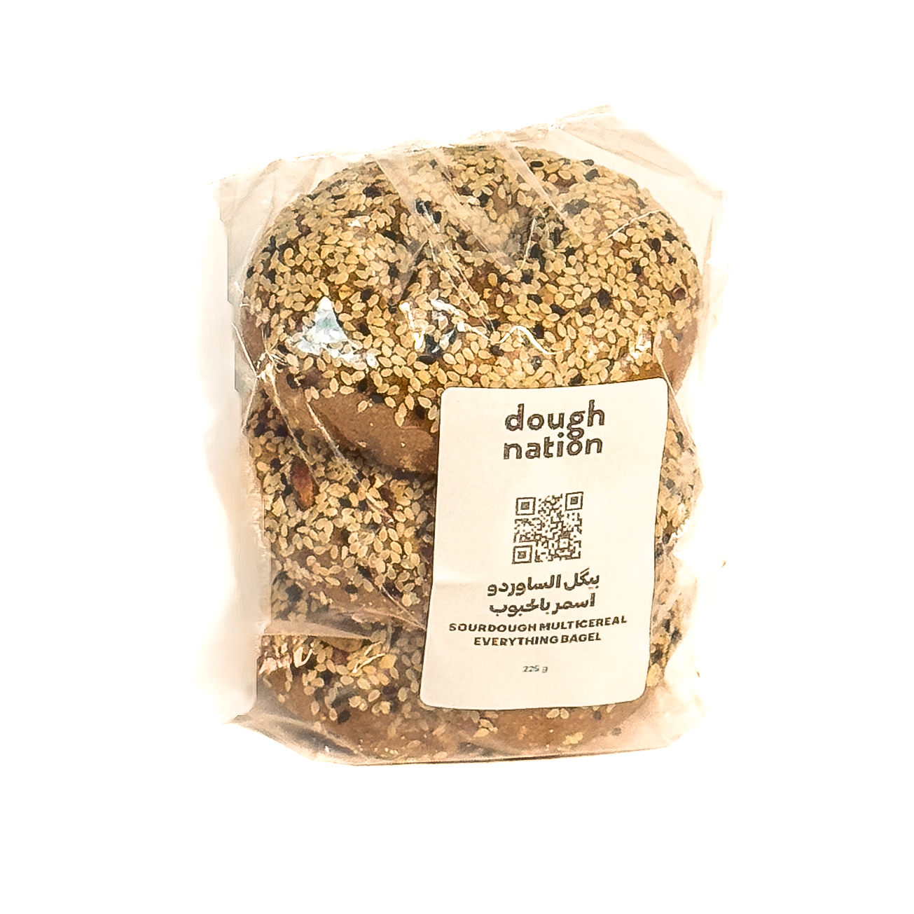 Doughnation Sourdough Multicereal Everything Bagel 225g