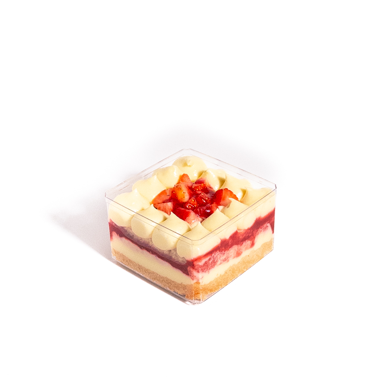 Strwberry Vennila Cake