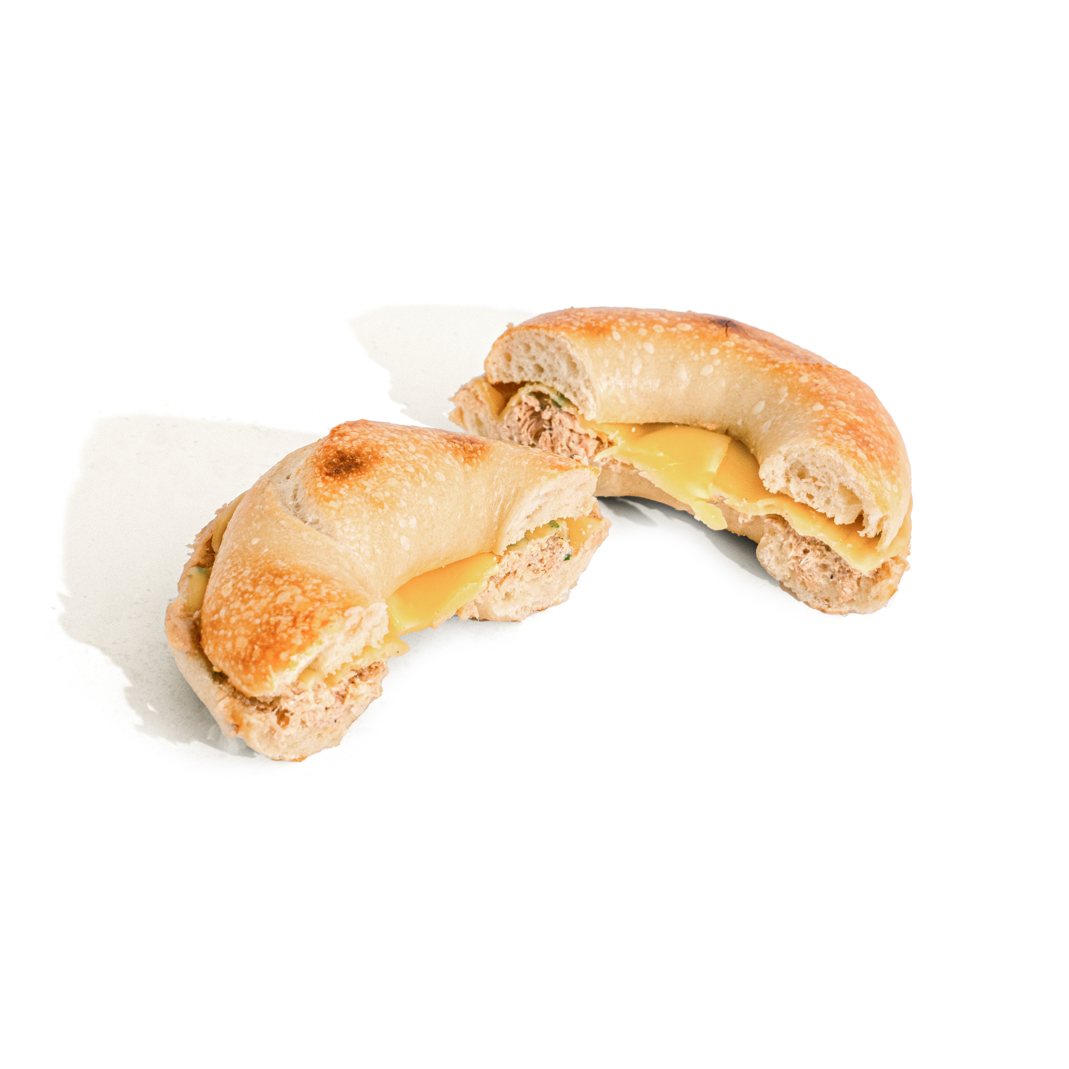 Tuna melt Bagel