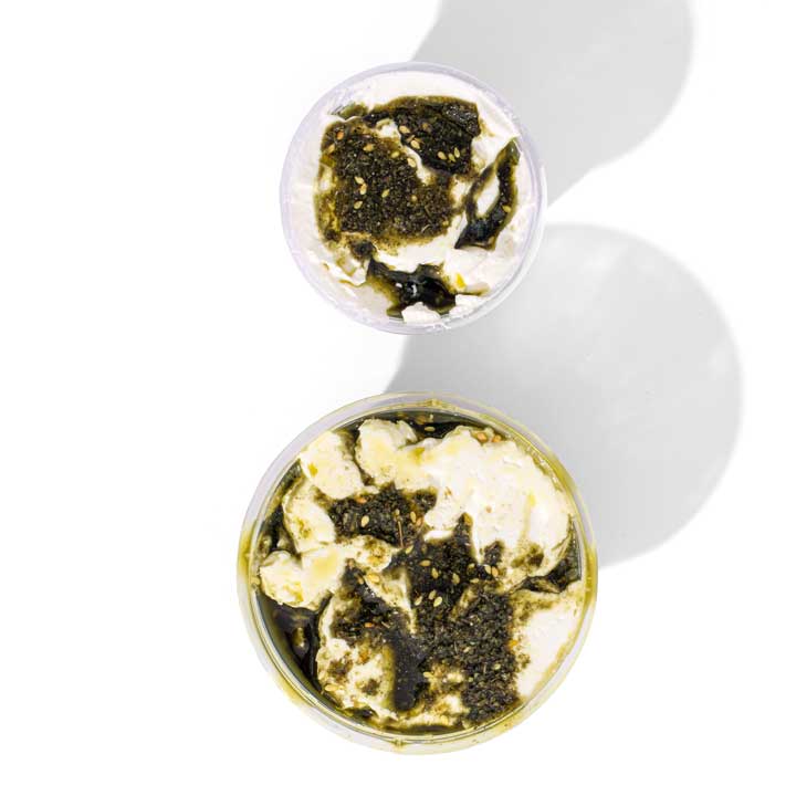 Large Zataar and Labneh