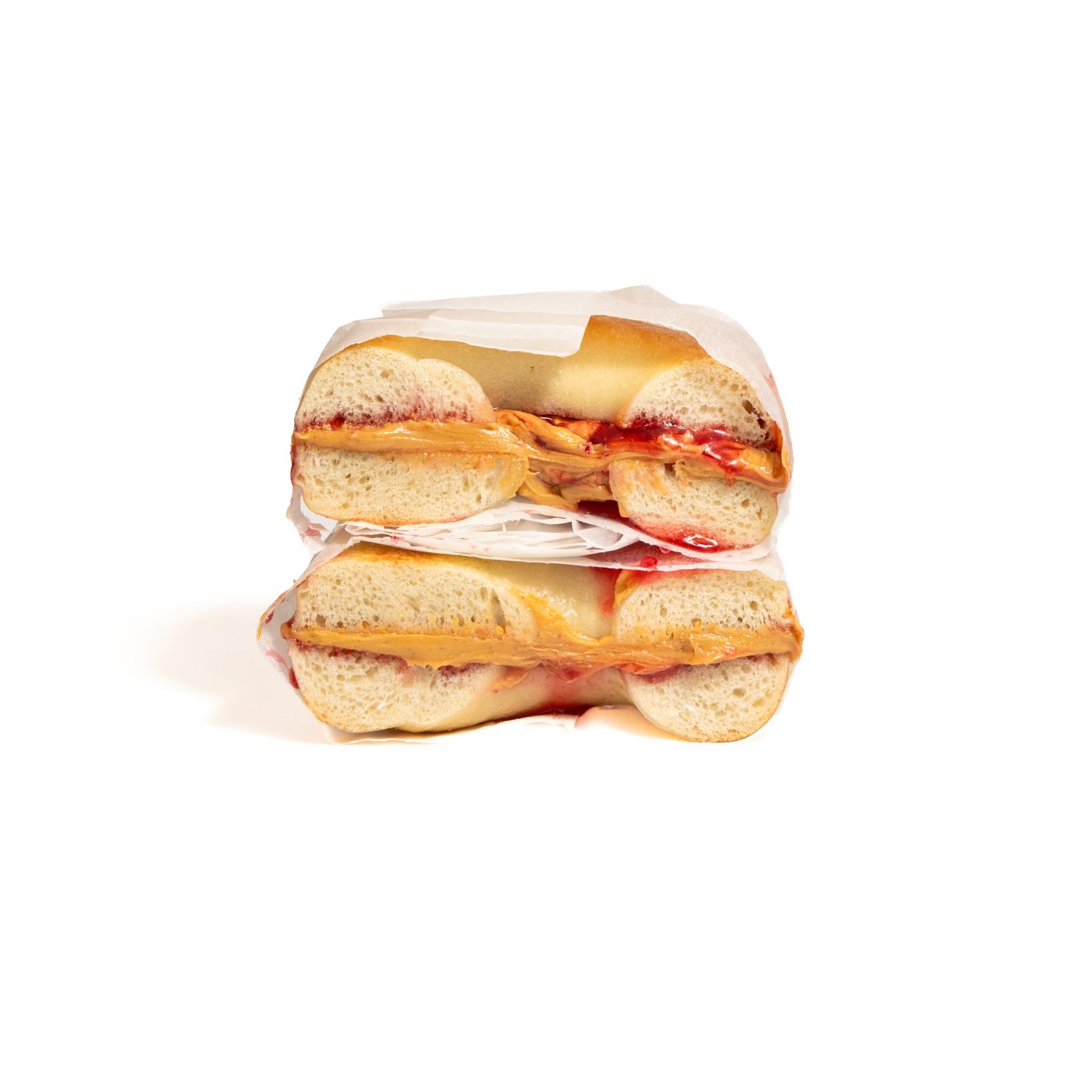Peanut Butter and Jam Bagel