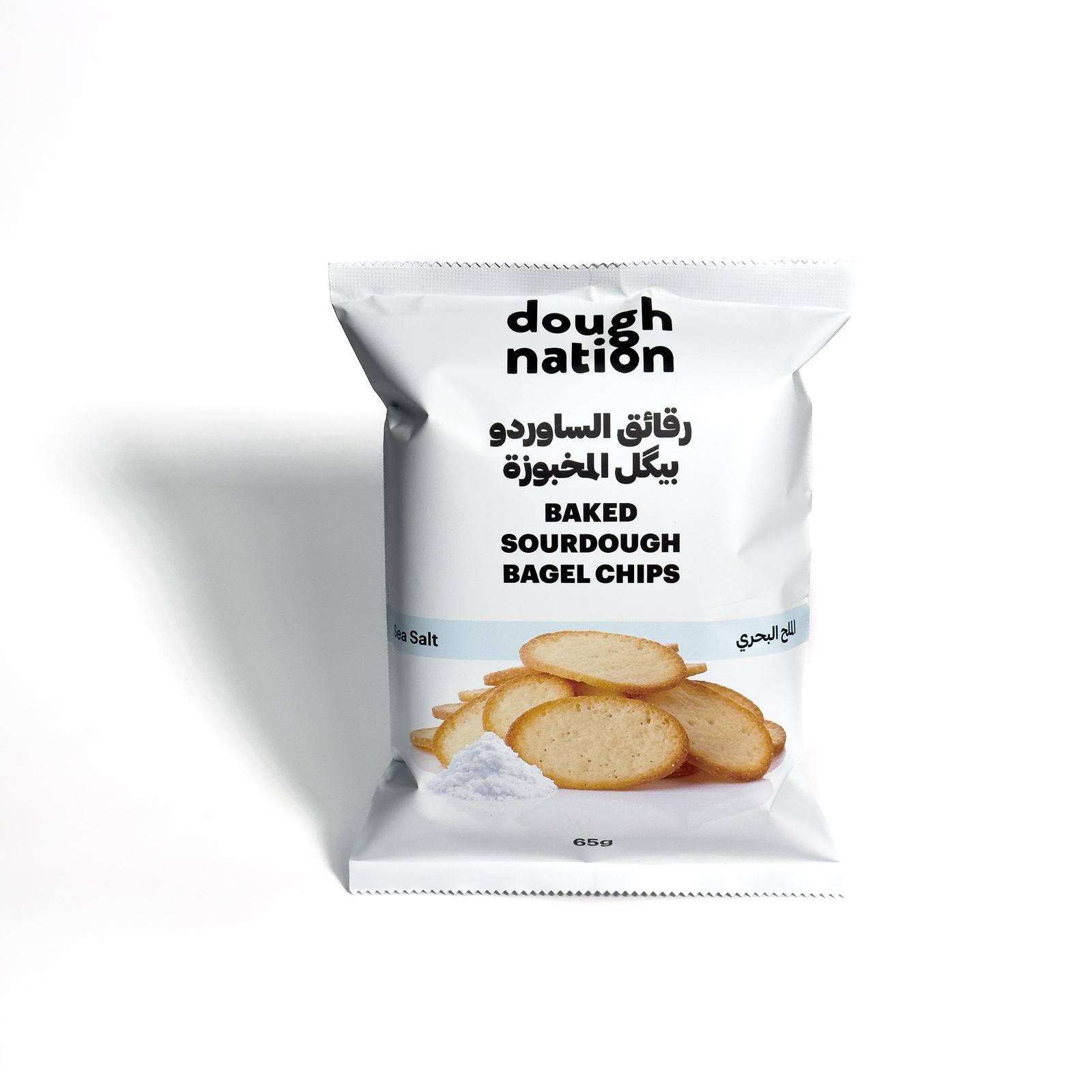 Baked Sourdough Bagel Chips (Sea Salt) 65g
